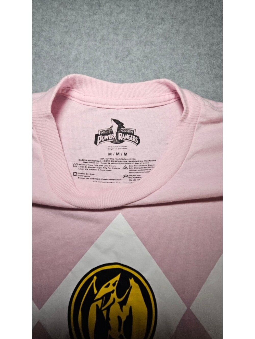 Power Rangers Pink Ranger Graphic T-Shirt Medium - Picture 4 of 6